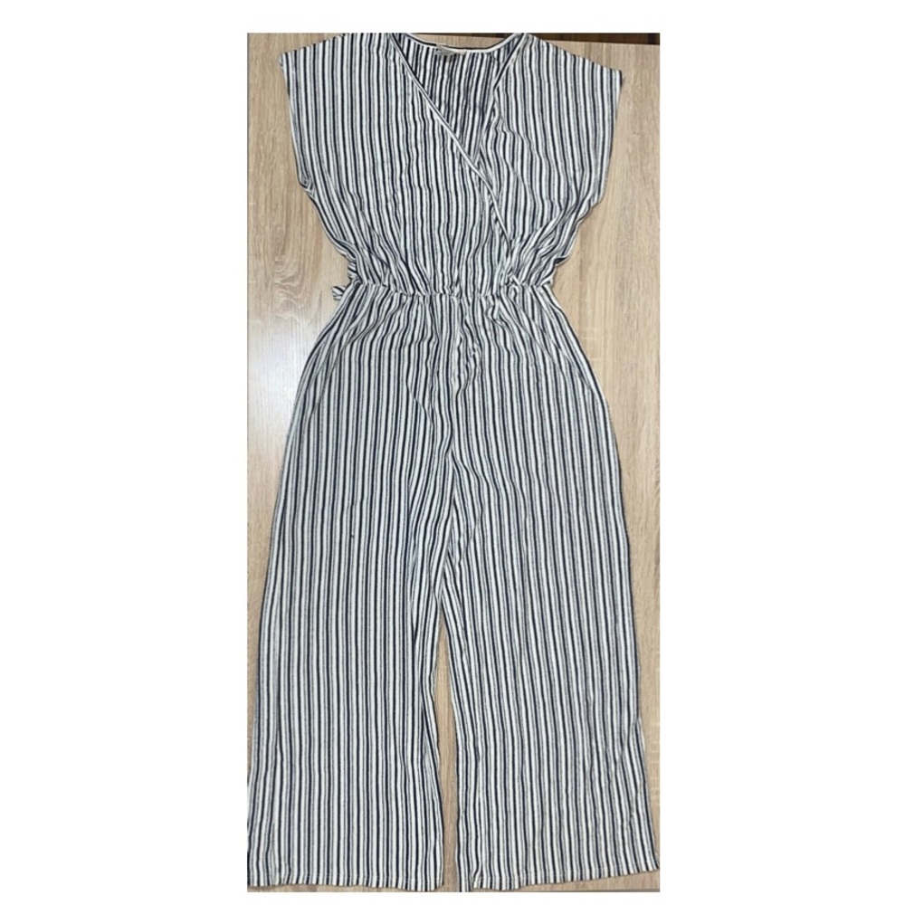 Caution To The Wind Black and white Jumpsuit